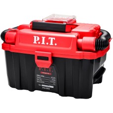 Пылесос строительный аккумуляторный P.I.T. Пылесос аккум. Бесщёточный PVC20H-10A SOLO (20В, 10л, 1 м³/мин, 3в1: сух/влаж уборка, выдув)