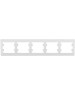 SCHNEIDER ELECTRIC Рамка (GSL000105) накладная 5шт горизонтальный монтаж пластик белый