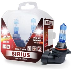 Лампа галогенная AVS Галогенная лампа SIRIUS/NIGHT WAY/ PB HB3/9005.12V.65W. 2шт