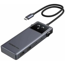 UGREEN Конвертер CM888 (35998) UNO 6-in-1 4K@60Hz USB-C To HDMI+2*USB 3.2 A+2*USB 3.2 C+PD Power Converter. Цвет: серый