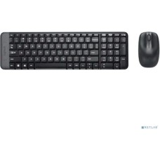 LOGITECH 920-003169 Клавиатура + мышь Wireless Combo MK220 Black USB оригинальная заводская гравировка RU/LAT