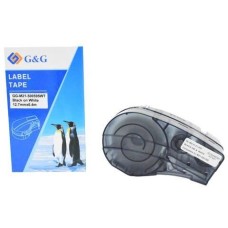 Картридж G&G Картридж GG-M21-500595WT, 12.7мм, черный шрифт, белый фон, 6.4м ( GG-M21-500595WT