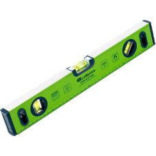 Уровень СИБРТЕХ Уровень алюминиевый УСМ-0,5-400, фрезерованный, 3 глазка, магнитный, 400 мм 34113