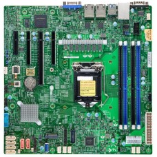 Материнская плата SUPERMICRO Материнская плата MBD-X12STL-F-B Intel® Xeon® E-2300 Processor, 10th Generation Intel® Pentium® Processor, Single Socket LGA-1200 (Socket H5) supported,CPU supports Up to 95W TDP,Intel® C252,Up to 128GB Unbuffered ECC UDIMM,DD