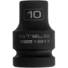 STELS Головка ударная шестигранная, 10 мм, 1/2, CrMo 13914