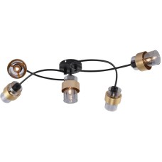 ESCADA Потолочный светильник 1139/5P E14*40W Black/Gold