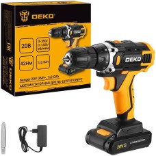 DEKO Аккумуляторная дрель-шуруповерт Banger 20V ONE+, 1x2.0Ач