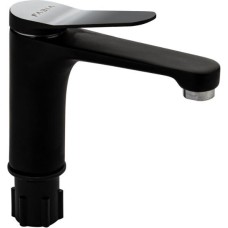 FABIA - Смеситель для раковины, литой корпус, цвет ХРОМ + ЧЕРНАЯ ЭМАЛЬ. 9635