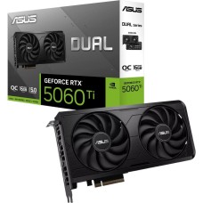 Видеокарта ASUS Видеокарта RTX5060Ti DUAL EVO OC 16GB GDDR7 128bit 3xDP HDMI 2FAN OEM (DUAL-RTX5060TI-O16G-EVO)