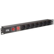 ITK Блок распределения питания PH13-7D3 гор.размещ. 7xSchuko базовые 16A C14