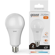 GAUSS Лампа светодиодная Elementary A67 30Вт цок.:E27 груша 220B св.свеч.бел.теп. А67 (упак.:10шт) (73219)
