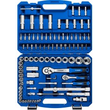 ЗУБР А-94, 94 предм., (1/2″ + 1/4″), универсальный набор инструмента, Профессионал (27635-H94)