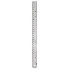 DELI Линейка Essential Metal 8463 сталь нержавеющая дл.30см ассорти