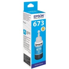 EPSON Чернила 673 C13T673298 (аналог C13T67324A) голубой 70мл для L800/L810/L850/L1800