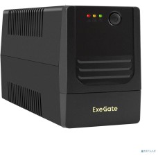 ИБП Exegate EX299468RUS ИБП ExeGate Power NB-400.LED.AVR.2SH (400VA/240W, LED, AVR, 2*Schuko, батарея 12V 4.5Ah, Black)