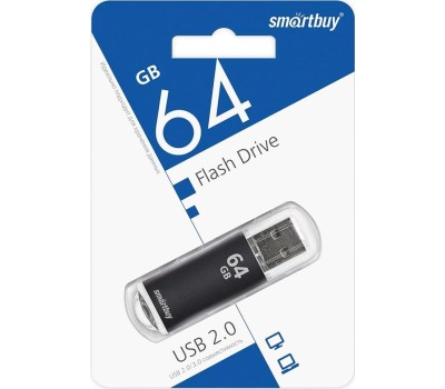 USB флеш SMARTBUY (SB64GBVC-K) 64GB V-CUT BLACK