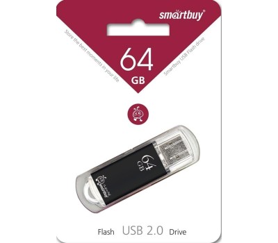 USB флеш SMARTBUY (SB64GBVC-K) 64GB V-CUT BLACK