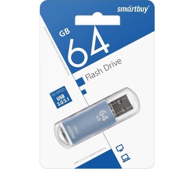 USB флеш SMARTBUY (SB64GBVC-B3) 64GB V-CUT BLUE USB 3.0