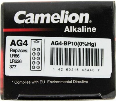 Элементы питания CAMELION (12812) AG4-BP10