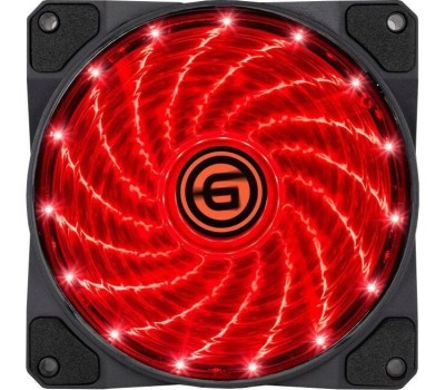 Вентилятор GINZZU (17613) LED 12LR15 красный