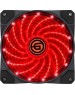 Вентилятор GINZZU (17613) LED 12LR15 красный
