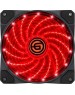 Вентилятор GINZZU (17613) LED 12LR15 красный