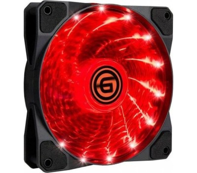 Вентилятор GINZZU (17613) LED 12LR15 красный