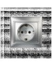 Розетка SMARTBUY (SBE-01s-16-S1-Z-c) Венера, 1-местная, серебро
