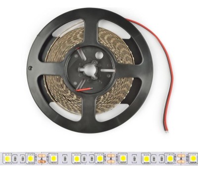 Светодиодная лента UNIEL (UL-00004375) ULS-M25-5050-60LED/m-10mm-IP20-DC12V-14,4W/m-5M-RGB PROFI катушка в герметичной упаковке