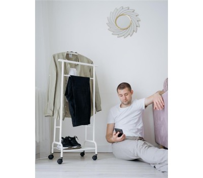 Вешалка напольная ЗМИ Римини 2М костюмная Белая ВКР2М Б