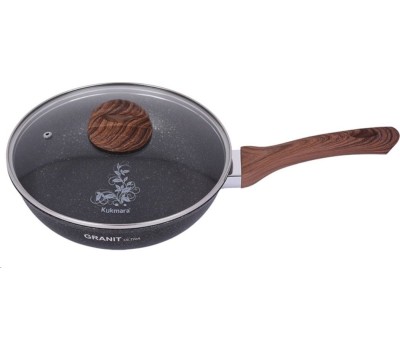 Сковорода KUKMARA сго241а а/пр литая 24см стекл/кр GRANIT ULTRA ORIGINAL