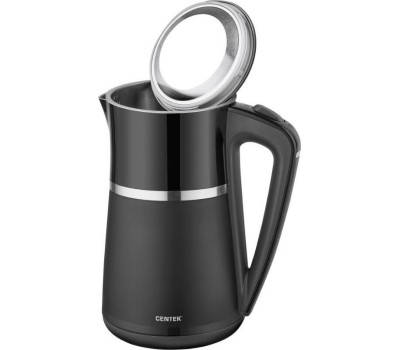 Чайник электрический CENTEK CT-0028 Black (1,7л. металл/пластик)