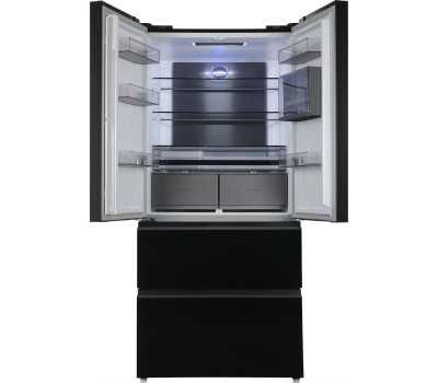 Холодильник Hyundai CM55043F 3-хкамерн. черный стекло инвертер (CM55043F ЧЕРНОЕ СТЕКЛО)