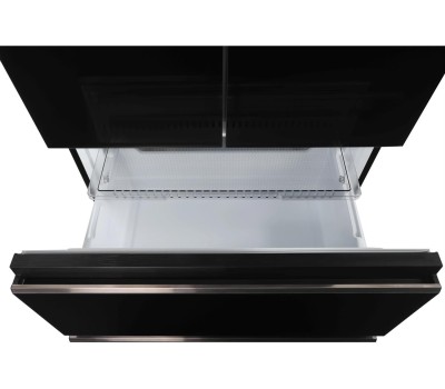 Холодильник Hyundai CM55043F 3-хкамерн. черный стекло инвертер (CM55043F ЧЕРНОЕ СТЕКЛО)