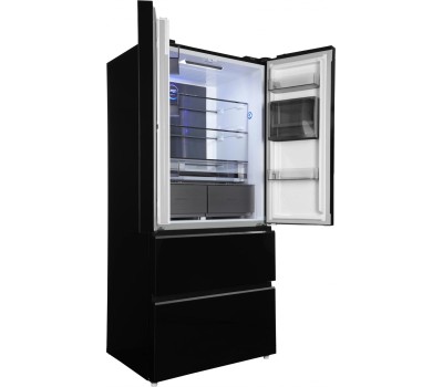 Холодильник Hyundai CM55043F 3-хкамерн. черный стекло инвертер (CM55043F ЧЕРНОЕ СТЕКЛО)