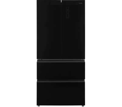 Холодильник Hyundai CM55043F 3-хкамерн. черный стекло инвертер (CM55043F ЧЕРНОЕ СТЕКЛО)