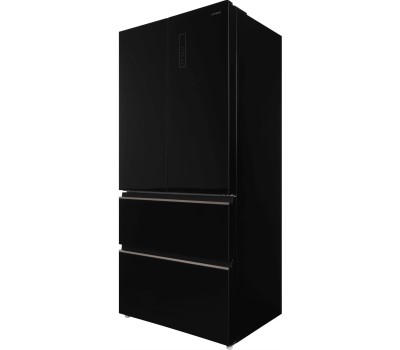 Холодильник Hyundai CM55043F 3-хкамерн. черный стекло инвертер (CM55043F ЧЕРНОЕ СТЕКЛО)