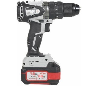 Дрель INTERSKOL Дрель-шуруповерт аккумуляторная DAU-13/36V 90 ИНТЕРСКОЛ 860.0.0.70