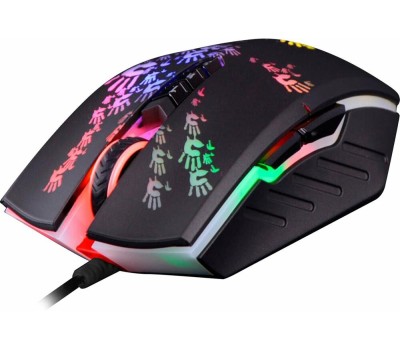 A4TECH Мышь проводная Bloody A60A, игровая, оптическая, USB, 6200dpi, черный [a60 activated]