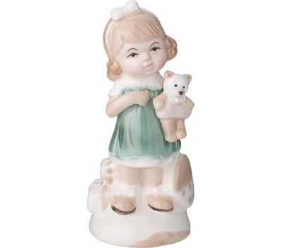 Фигурка LEFARD 146-1957 ДЕВОЧКА С МИШКОЙ 5,6*5*12,5см