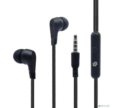 OKLICK Гарнитура внутриканальные Оклик HS-S-250 1.2м черный проводные (SS-E161)