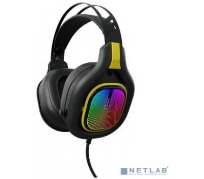 OKLICK GMNG HS-L630G черный/желтый 2.2м мониторные (1533561)