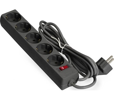Exegate EX279181RUS Сетевой фильтр ExeGate SP-5-10B (5 розеток, 10м, евровилка, черный)
