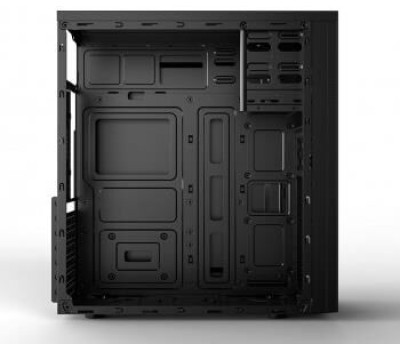 Корпус для ПК CBR Корпус ATX Miditower E185, без БП, 1*USB 3.0, 2*USB 2.0, HD Audio+Mic, Black [PCC-ATX-E185-USB31-USB22-WPSU]