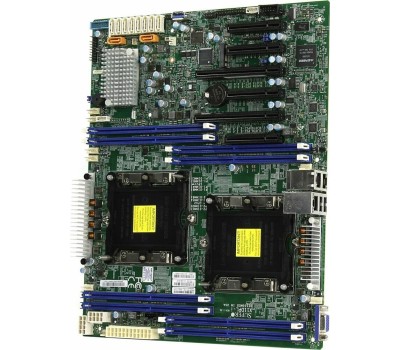 Материнская плата Supermicro MBD-H12SSL-i-B {ATX, 8 DIMM slots, 8 SATA3, 2 M.2, 8 SATA3 or 2 NVMe via single SlimSAS x8, 2 Gigabit Ethernet LAN Ports, ASPEED AST2500 BMC graphics, 7 PWM 4-pin Fans} OEM