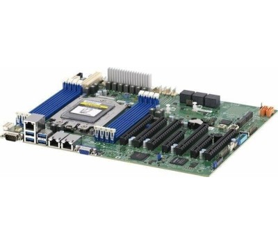 Материнская плата Supermicro MBD-H12SSL-i-B {ATX, 8 DIMM slots, 8 SATA3, 2 M.2, 8 SATA3 or 2 NVMe via single SlimSAS x8, 2 Gigabit Ethernet LAN Ports, ASPEED AST2500 BMC graphics, 7 PWM 4-pin Fans} OEM