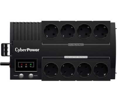 ИБП CYBERPOWER ИБП BS850E {Line-Interactive, 850VA/480W USB, (4+4 EURO), 12В/5.5 Ач х 1}