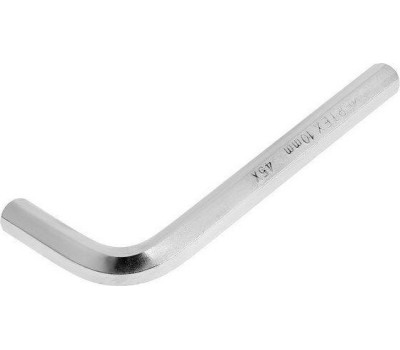 Ключ имбусовый СИБРТЕХ Ключ имбусовый HEX, 10 мм, 45x, закаленный, никель 12343