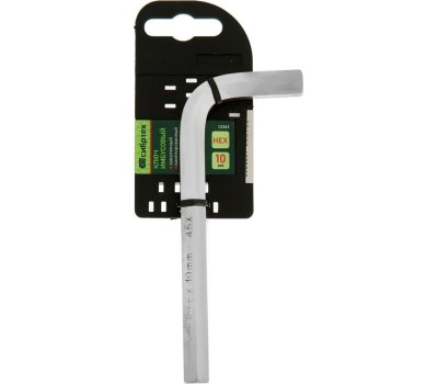 Ключ имбусовый СИБРТЕХ Ключ имбусовый HEX, 10 мм, 45x, закаленный, никель 12343