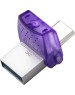 Флешка KINGSTON Флешка USB DataTraveler microDuo 3C 256ГБ, USB3.0, фиолетовый [dtduo3cg3/256gb]